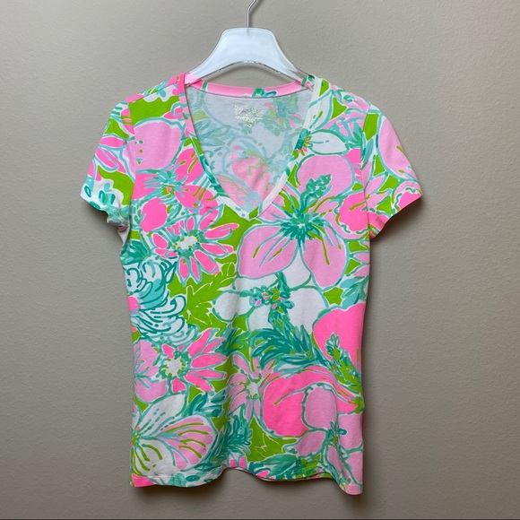 Lilly Pulitzer Tops - Lilly Pulitzer | Michele Top in Dont Give a Cluck